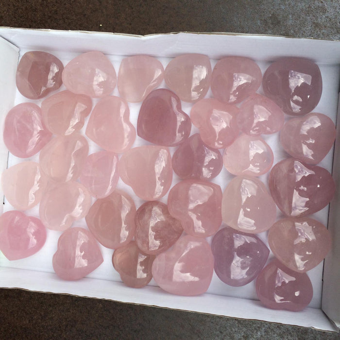 Rose quartz heart